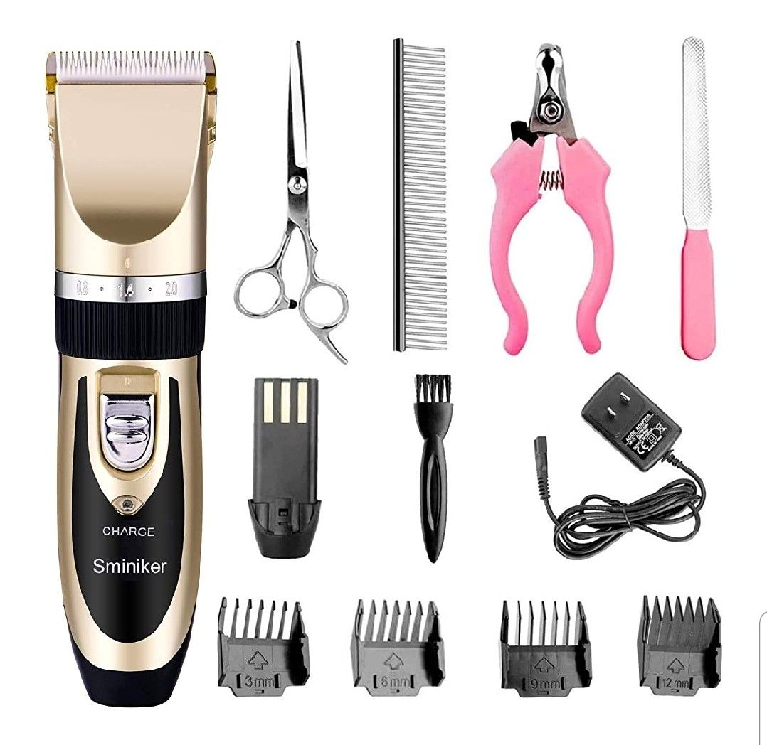 *Miniker Professional Rechargeable Cordless Dogs Cats Horse Grooming Clippers - Professional Pet Hair Clippers