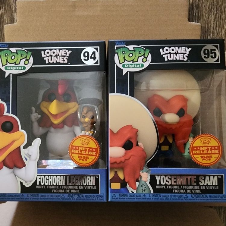 Funko Pop Foghorn Leghorn & Yosemite Sam NFT Looney Tunes for Sale