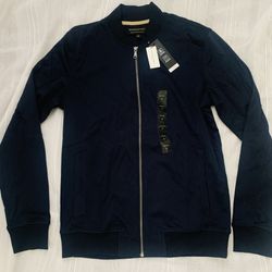 NWT  Banana Republic Men's Size S Luxe Touch Performance Preppy Navy Jacket 