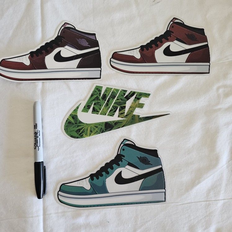 Nike Shoe 3D Hard Stickers (Price for Each)