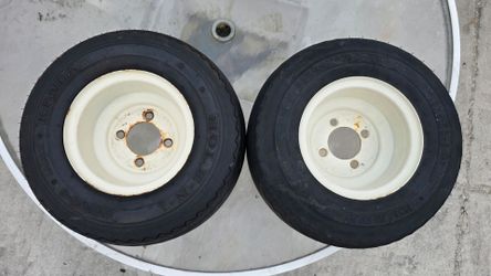 Kenda Hole-N-1 Golf Cart / Lawn Mower Tires & Wheels (18x8.50-8) - Set of 2