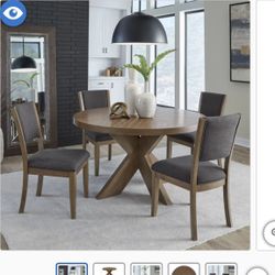 Round Dining Table with 4 Chairs ✨