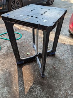 Collapsible job site table