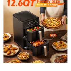 New Large Air Fryer- Cook Two Meals At One Time