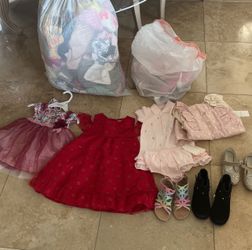 Baby Girl 1-3 Yr Old Clothes And Shoes 