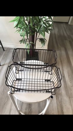 Brown Metal Wire Baskets 4 For $25 With 3 Free Small Baskets