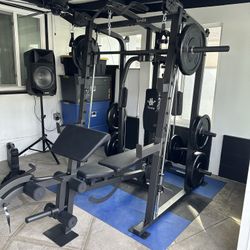 Smith Machine SM2001/FID Adj Bench/Gym Equipment/Fitness/Squat Rack/‼️⭕️WEIGHTS AND BARBELL SOLD INDIVIDUALLY ⭕️‼️FREE  DELIVERY🚚 