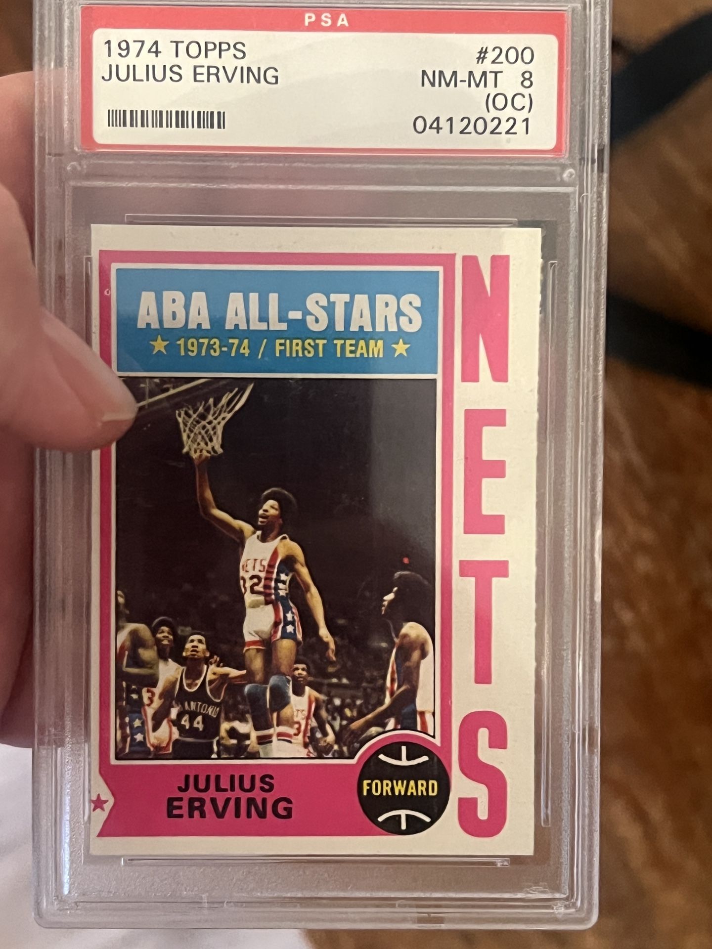 Julius Irving 1974 Tops Graded Card