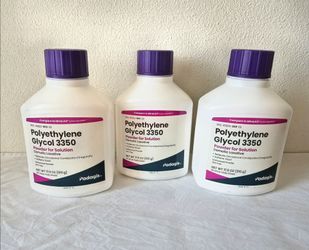 Generic MiraLax - Three 17.9 Bottles for $23 ($7.67 ea) Polyethylene Glycol 3350