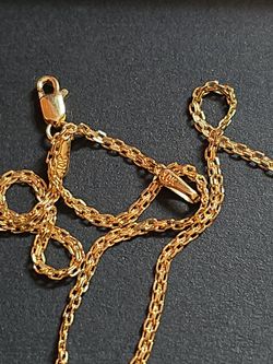 18" 1.6mm Bismark necklace 10k
