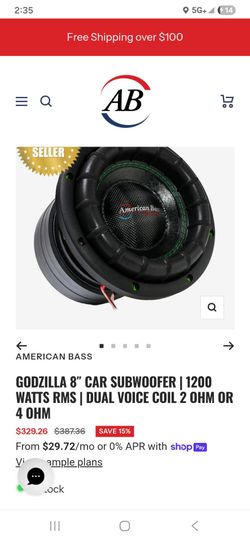 American Bass Godzilla 8 inch