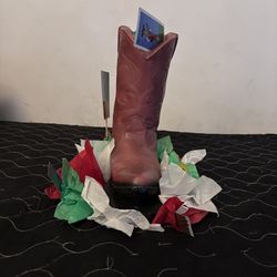 Handmade Custom Cowboy Boot Coin Jar