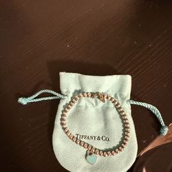 Tiffany Heart Tag Bead Bracelet