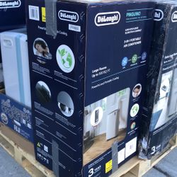 DeLonghi 3-IN-1 Portable Air Conditioners 12000 BTU, Large Rooms. 