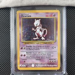 Mewtwo 1999 base set holo cgc gem mint 10