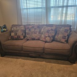 Dark Brown Sofa Set
