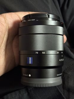 Sony E Mount Zeiss Lens 16-70