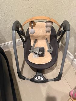 Ingenuity Every Season Swing ’n Go Portable Baby Swing – Wesley Beige