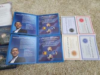Obama Coin Plate Collection 