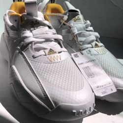 Adidas Damian lillard Certified 1 5.5y White Green Yellow HQ3885 