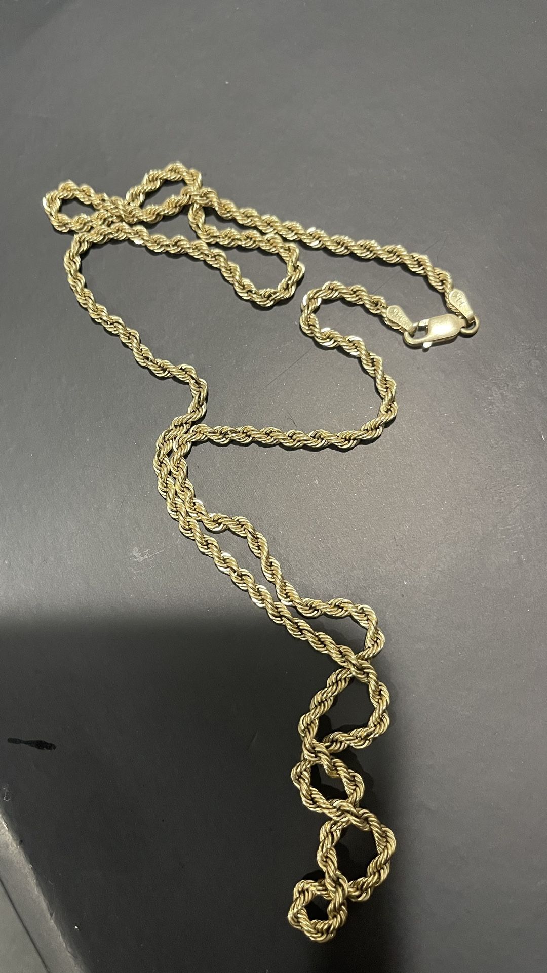 14k Solid Gold Rope Chain