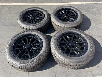 20” Tacoma 4Runner Gloss Black Wheels with Falken Wildpeak A/T Tires – Set of 4