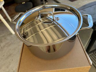 All-Clad D3 8 Qt Stainless Steel Stockpot w/ Lid - Brand New