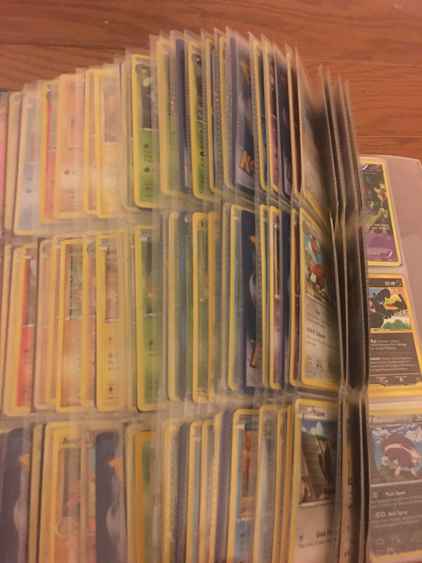 Binder of pokemon cards over 600 cards