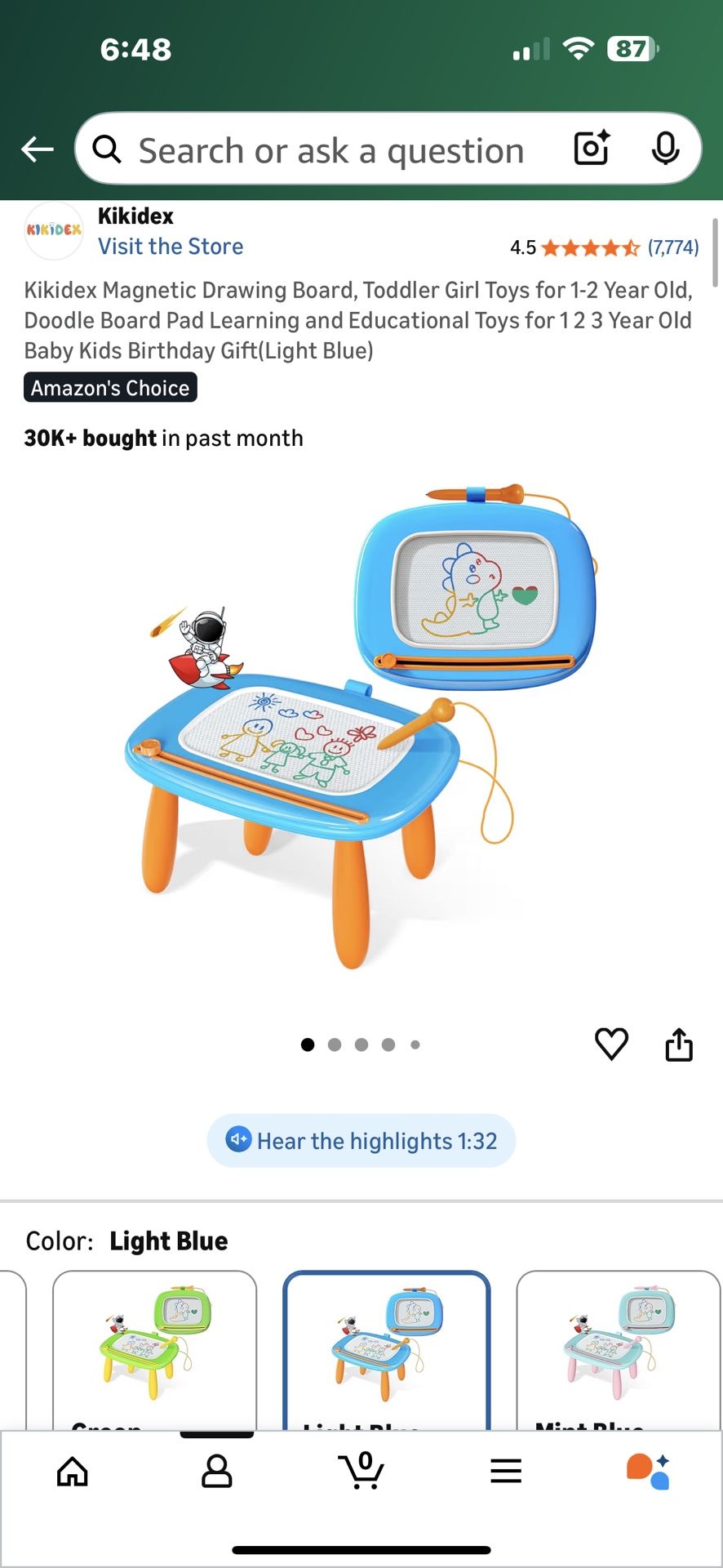 Magnetic Drawing Board Toy