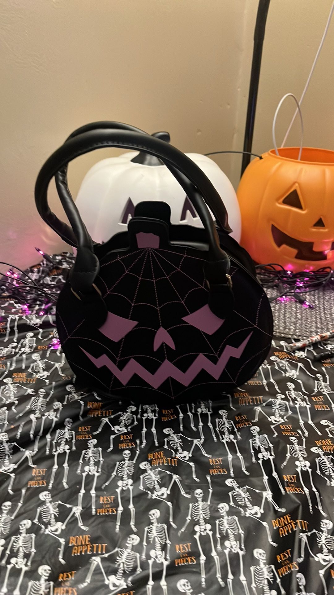 Pumpkin Purse Purple And Black