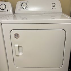 Amana - 6.5 Cu. Ft. Electric Dryer with Automatic Dryness Control - White
