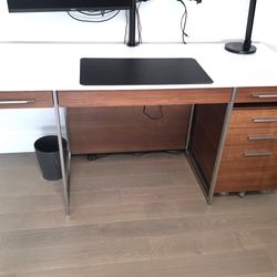 Multiple modern Desks With chairs And Cabinets 