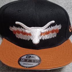 Texas Longhorns Hat Cap Snapback 9FIFTY New Orange Black