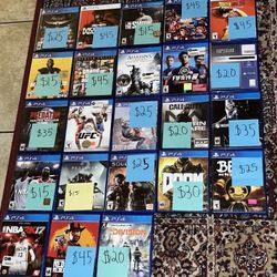 (Selling Individually Only) PlayStation 4 Video Game PS4 PS5 Mega Sale