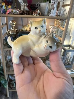 Two Tiny Kitties Figurine 