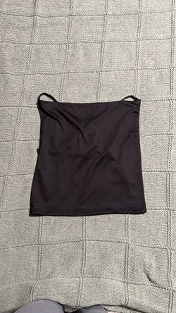 Black Spaghetti Strap Crop Top