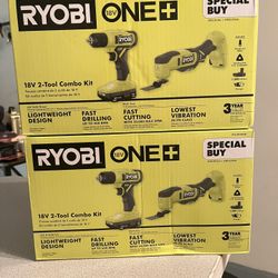 Ryobi New Drill And Multi-tool Combo Kit With Battery And Charger $100 Each  Set 