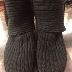 UGG Black Yarn Boots Size 7