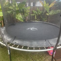 Free Trampoline 8’6” Jumping Area. 10’ Total Length