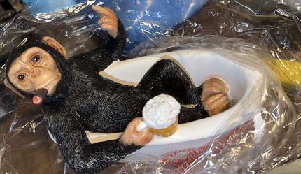 Funny Monkey Figurine. 