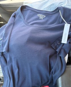 Chicos size 2 blue shirt