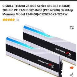 G.SKILL Trident Z5 RGB Series DDR5-8400 RAM (Intel XMP 3.0) 48GB (2x24GB) 