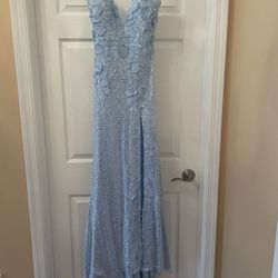 Light Blue Prom Dress, Size 2 “Gorgeous”