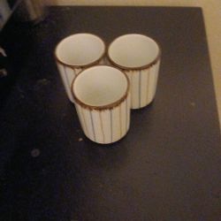 Set Of 3 Wide Shot Glasses 