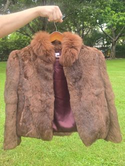 Real Rabbit Fur Coat by Made in Hong Kong