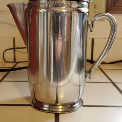 Vintage Coffee Tea Pot Pitcher Carafe Plaza Inn