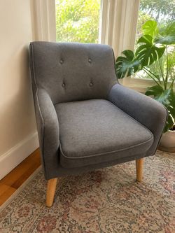 Gray Tufted Accent Chair – $30