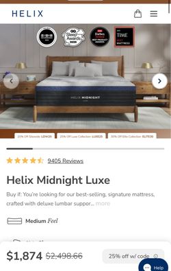 Queen Helix Midnight Mattress