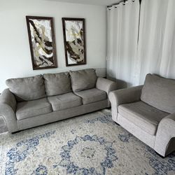 Gray Sofa / couch & oversized chair 🛻Delivery Available 🛻