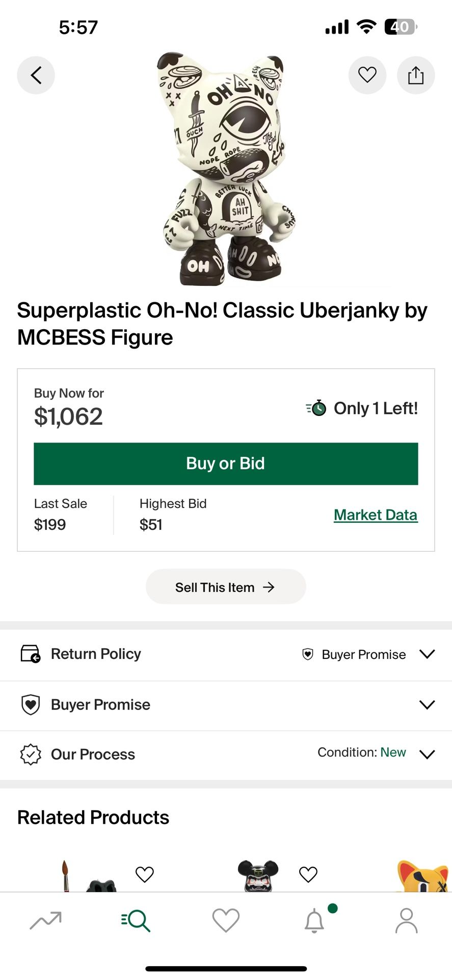 Super Plastic Oh-no Classic ‼️very Rare‼️